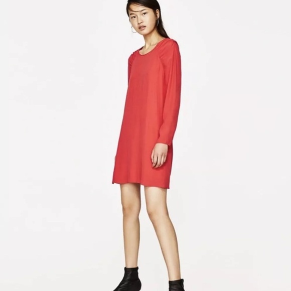 Zara Trafaluc Collection Ruffled Open Back Mini Dress New With Tags - Picture 6 of 8